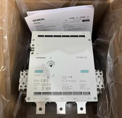 Siemens 3TF6844-0CM7 vacuum contactor AC-3e/AC-3 630 A, 335 kW / 400 V, Ue 690 V, 3-pole, Uc: 230-276 V AC(50/60 Hz) drive: conventional auxiliary contacts 4 NO + 4 NC